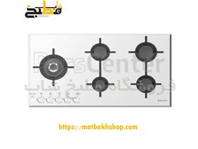 صفحه گاز رومیزی شیشه ای CRISTALLO 5G SIDE زیگما