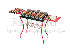 کباب پز دوگانه سوز گازی ذغالی مه پویا مدل BRB-M111