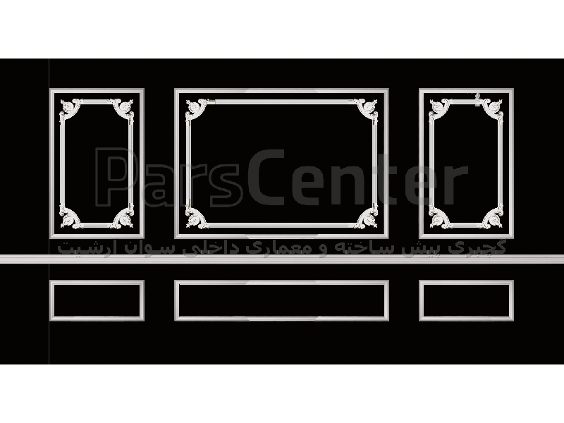 ابزار گچبری پیش ساخته پلی یورتان ابزار قاب سازی دیوار و سقف