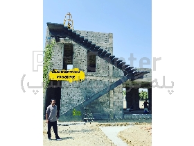 پله معلق دوبلکس فلزی مدل وی