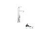 شیر روشویی پایه بلند مدل فلورا کروم مات راسان