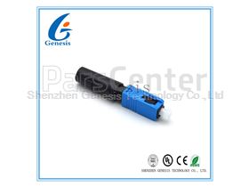 50mm Pre - Polished Fiber Optic Fast Connector Blue Single Mode Fiber Connectors - china Optic Fiber Fast connector manufacturer