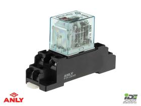 رله های شیشه ای LED دار مدل AHC2N شرکت آنلی | ANLY