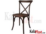 صندلی بدون دسته فلزی با کف چوبی تونت کد N604