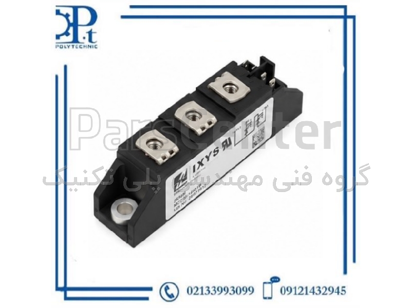 ماژول تریستور دوتایی سری IXYS مدل MCC95-14IO1B | آمپر 116 | 1400 ولت | نیم‌پل | TO-240AA | اورجینال آمریکا