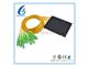 1X8 PLC Splitter With Black Cassette , Reliability PLC Optical Splitter For FTTB