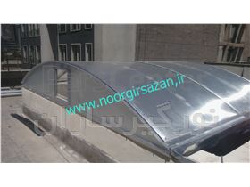 پوشش نورگیر سقفی پاساژها با طرح های گوناگون یل ترکیبی نورگیر حبابی,قوسی