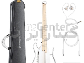 گیتار الکتریک Doner HUSH-I PRO Travel Acoustic-Electric Guitar Kit Metallic White