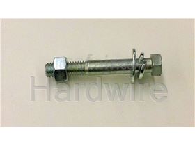 Partially threaded stainless steel bolt and nut 316