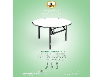 میز پایه تاشو رستورانی صفحه گرد - PND-507XiW