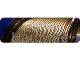 Steel wire rope with fiber core