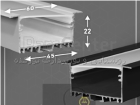 چراغ لاینر توکار و  پروفیل خطی کد 0206