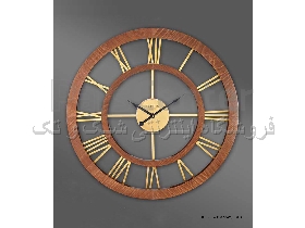 ساعت مدرن چوبی بدون قاب