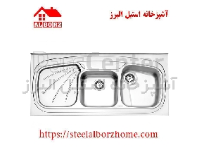 سینک ظرفشویی روکار کد 614 استیل البرز
