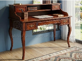 میز تحریر کتابخانه دار ,میزچوبی میزکلاسیک, میزپنج کشو ,میزمدیریت
