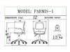 صندلی کارمندی رایانه صنعت مدل  پارمیس