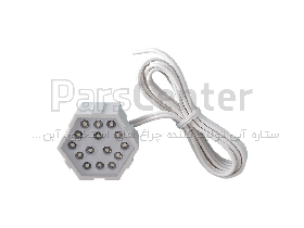 چراغ ضد آب ال ای دی داخل آبنما، شش ضلعی، مدل 5212 ستاره آبی