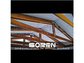 سقف های اجرا شده در آلاچیق های چوبی