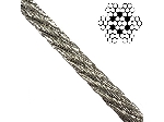 Stainless steel 7X7 wire rope