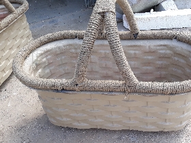 گلدان زیبای طرح سبد/فایبرگلاس