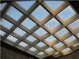 پوشش سقف پاسیو با نورگیر حبابی