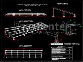 طراحی وساخت انواع استراکچر پنل خورشیدی مدل pa