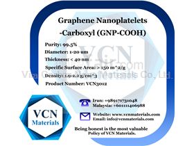 Graphene Nanoplatelets-Carboxyl (GNP-COOH, 99.5%, Diameter 1-20 μm, Thickness Less Than 40 nm)