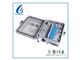 12 Ports Fiber Optic Termination Box 22.2 * 20.4 * 5.4cm Waterproof Junction Box