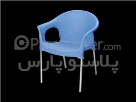 صندلی فایبرگلاس دسته دار پایه فلزی کد 111990