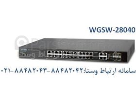 سوئیچ 24 پورت 1000 مدیریتی پلنت WGSW-28040