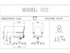 صندلی کارمندی رایانه صنعت مدل  522