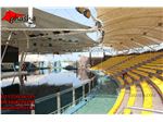 سایبان جایگاه تماشاچیان-پوشش سکوی تماشاگران-سایبان ورزشگاه-سقف استادیوم