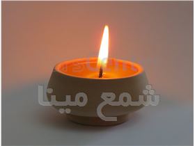 شمع سفالی مدل ارکیده