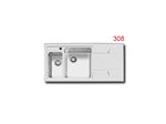 سینک ظرفشویی توکار اخوان 50*100 دو لگن مدل 308
