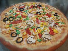 ساخت ماکت تبلیغاتی پیتزا