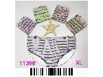 شورت راه راه ملانژ کش پهن   کد : 11398