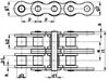 زنجیر غلتکی دو ردیفه سری A امریکایی   SIRCATENE Duplex Roller Chain DIN 8188 American