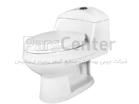 توالت فرنگی مروارید مدل الگانت 67 درجه1 سفید