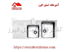 سینک ظرفشویی توکار کریستال مشکی استیل البرز