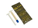 سرنگ حاوی پودر Celox-A برای توقف خونریزی‌ در زخم‌های عمیق