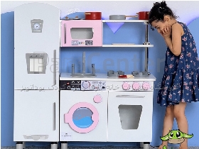 آشپزخانه جلوه نوری چوبی