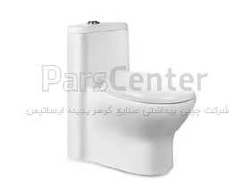 توالت فرنگی مروارید مدل پارمیدا 72 بیده دار CH درجه1 سفید