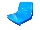 صندلی استادیومی آبی رنگ آژندنوآور 2 پیچ مدل CRA