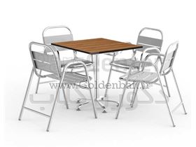 ست میز و صندلی آلومینیومی فضای باز