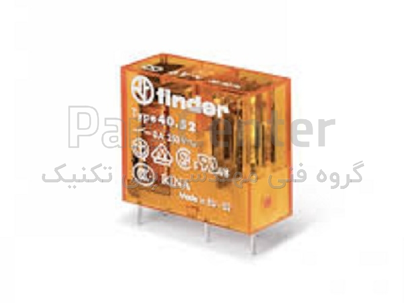 رله  405282300000 2 کنتاکت 8 آمپر  8 پایه پایه سوزنی 230VAC کد فنی : 4052