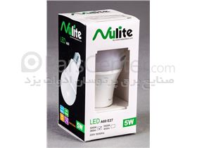 لامپ LED حبابی 5 وات ساخت اسپانیا با برند Nulite