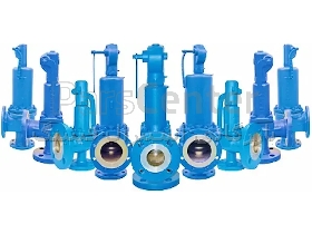 شیر اطمینان فلنج‌دار فولادی کلاس 150 و 300 برند LESER آلمان