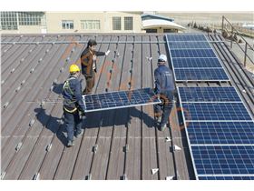 استراکچر پنل خورشیدی سقف شیبدار