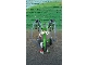 Coupled cow milking machine