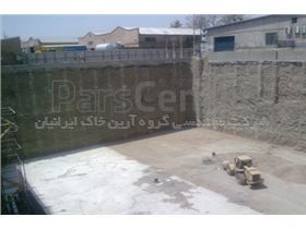 زهکشی و آب بندی دیواره گود پارکینگ طبقاتی امام خمینی